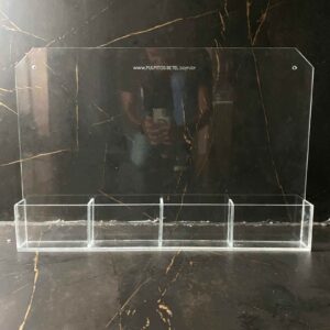 Porta Envelope 4 Repartições para Dízimos de Parede em Acrílico